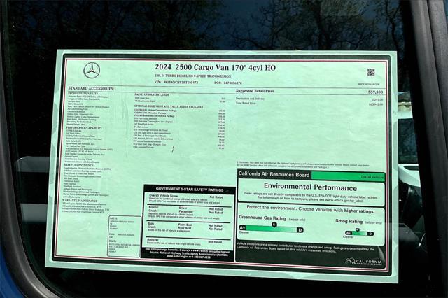 new 2024 Mercedes-Benz Sprinter 2500 car, priced at $65,942