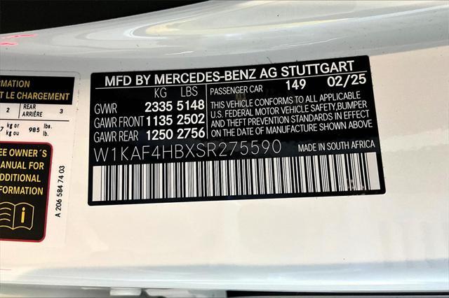 new 2025 Mercedes-Benz C-Class car, priced at $51,635