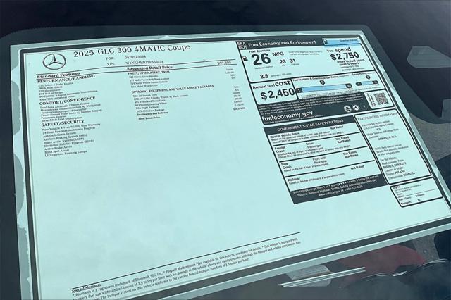 new 2025 Mercedes-Benz GLC 300 car, priced at $66,570