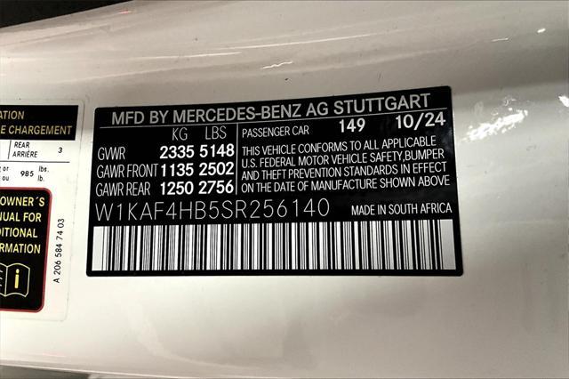 new 2025 Mercedes-Benz C-Class car, priced at $52,050