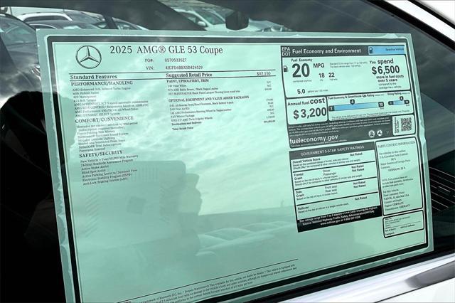 new 2025 Mercedes-Benz AMG GLE 53 car, priced at $94,805