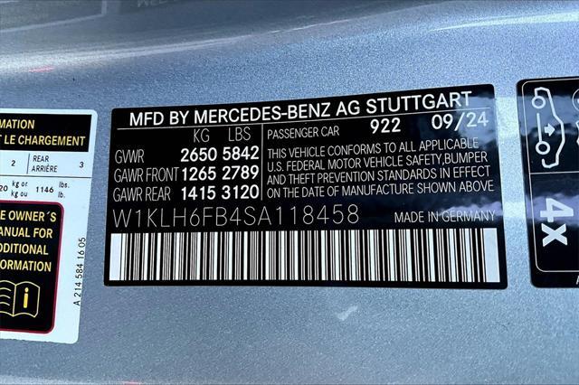 new 2025 Mercedes-Benz E-Class car, priced at $84,335