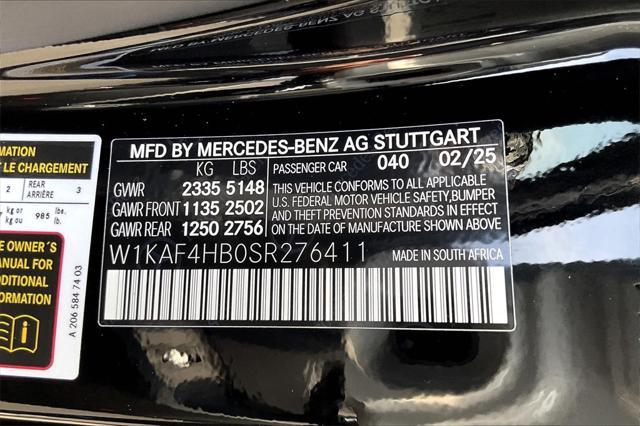 new 2025 Mercedes-Benz C-Class car, priced at $51,635