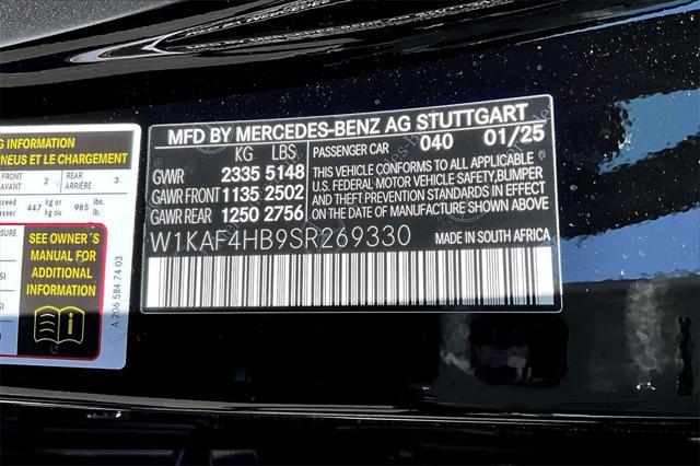 new 2025 Mercedes-Benz C-Class car, priced at $56,285