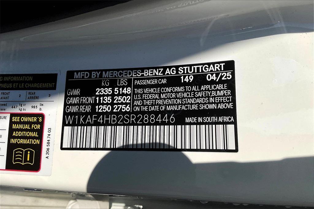 new 2025 Mercedes-Benz C-Class car, priced at $54,135