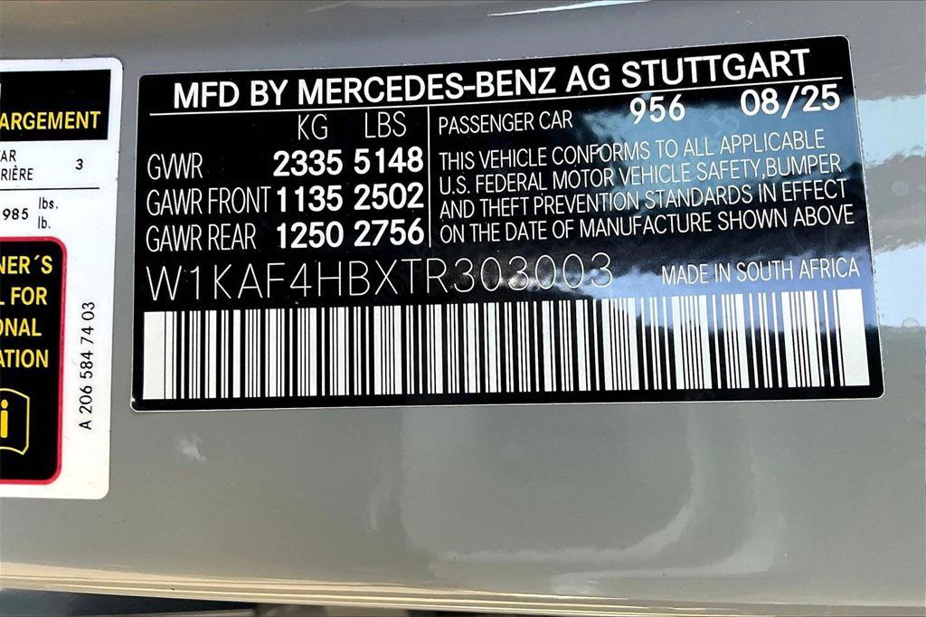 new 2026 Mercedes-Benz C-Class car, priced at $56,070