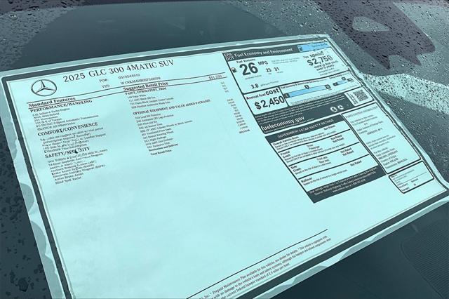 new 2025 Mercedes-Benz GLC 300 car, priced at $59,515