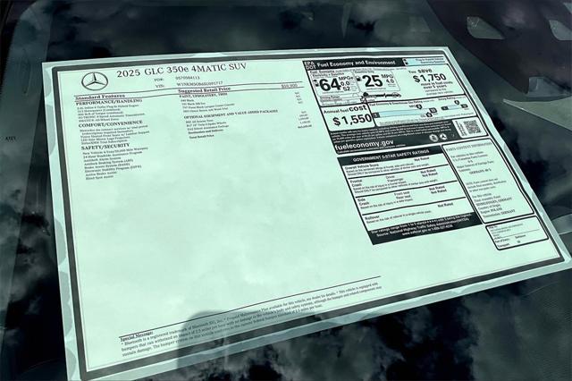 new 2025 Mercedes-Benz GLC 350e car, priced at $63,650