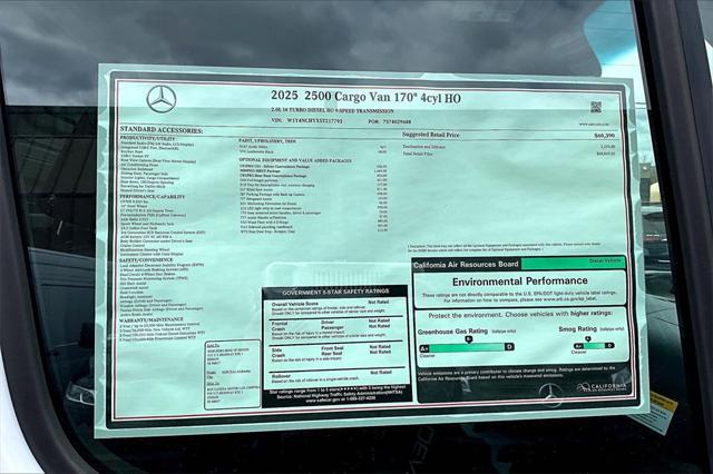 new 2025 Mercedes-Benz Sprinter 2500 car, priced at $68,849