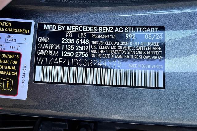 new 2025 Mercedes-Benz C-Class car, priced at $60,695