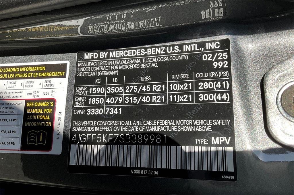 new 2025 Mercedes-Benz GLS 450 car, priced at $94,185