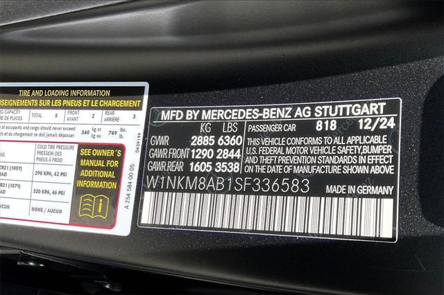 new 2025 Mercedes-Benz AMG GLC 63 car, priced at $119,920