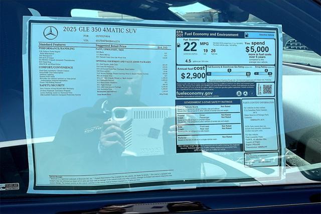 new 2025 Mercedes-Benz GLE 350 car, priced at $74,170