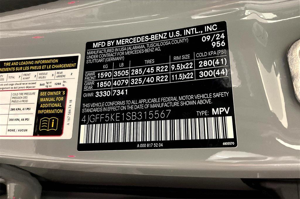 new 2025 Mercedes-Benz GLS 450 car, priced at $101,275