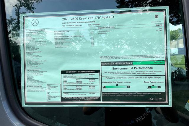 new 2025 Mercedes-Benz Sprinter 2500 car, priced at $71,278