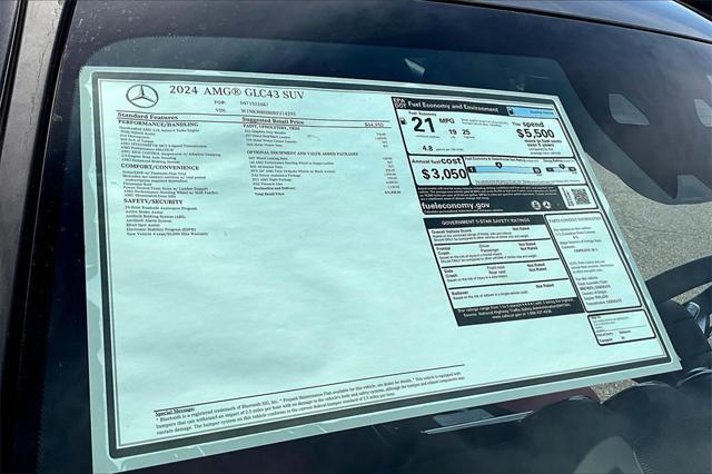 new 2024 Mercedes-Benz AMG GLC 43 car, priced at $75,830