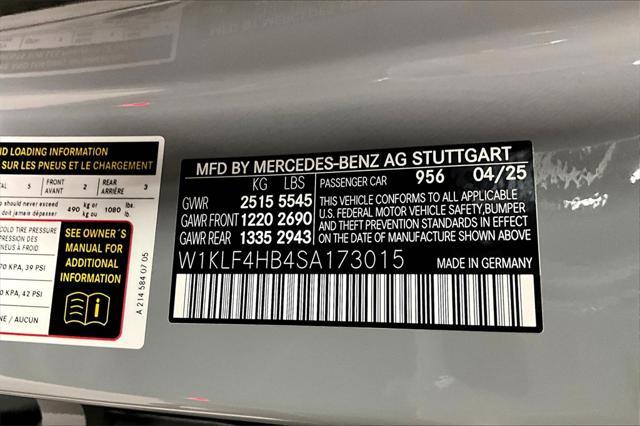 new 2025 Mercedes-Benz E-Class car, priced at $69,785