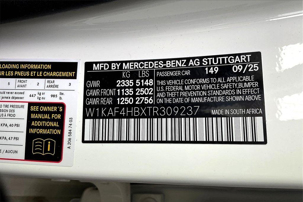 new 2026 Mercedes-Benz C-Class car, priced at $53,435