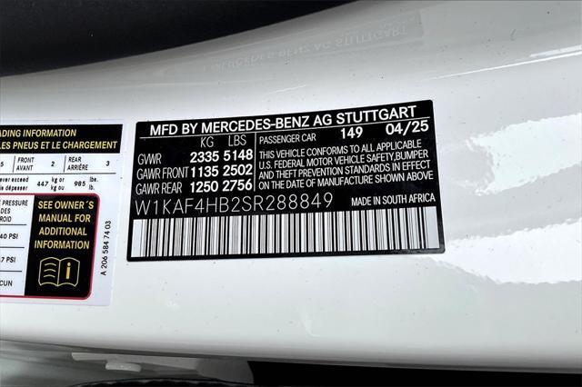 new 2025 Mercedes-Benz C-Class car, priced at $54,135