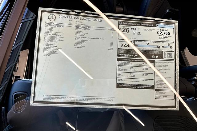 new 2025 Mercedes-Benz CLE 450 car, priced at $78,450
