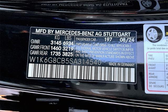 new 2025 Mercedes-Benz AMG S 63 E car, priced at $188,840