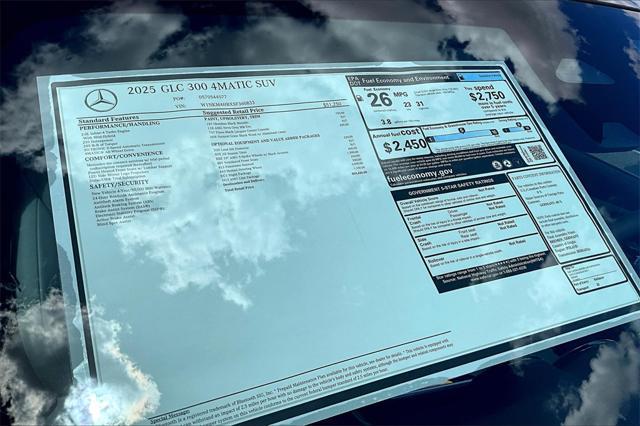 new 2025 Mercedes-Benz GLC 300 car, priced at $59,420