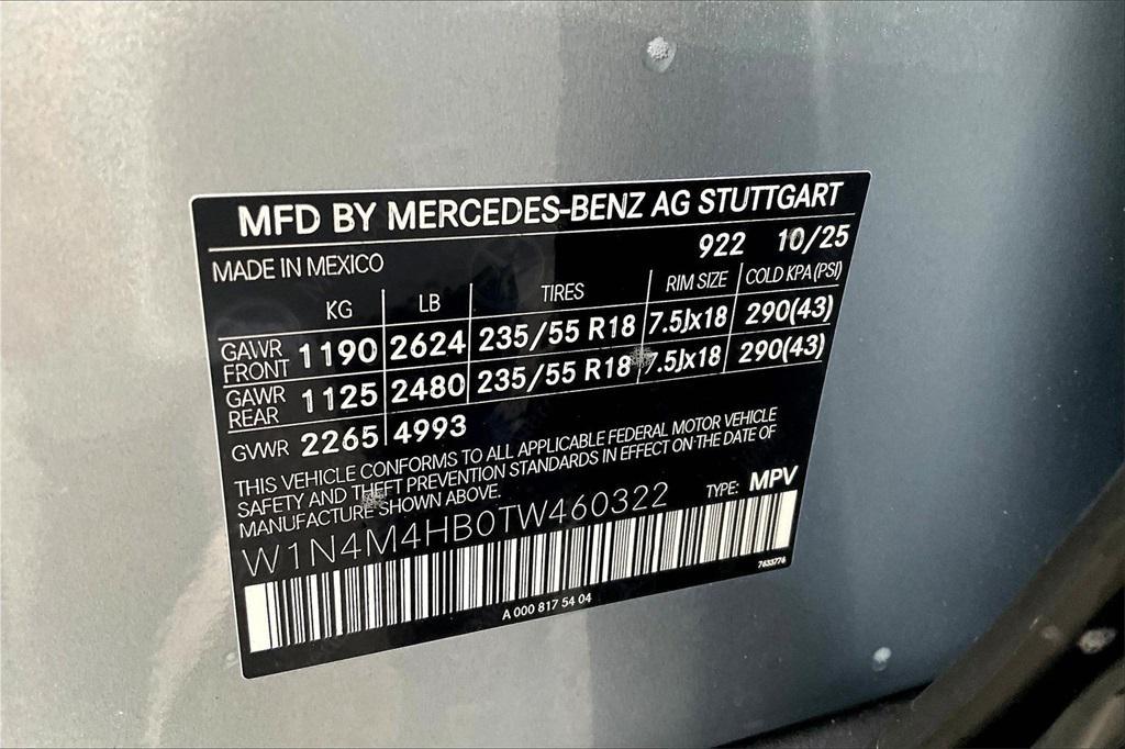 new 2026 Mercedes-Benz GLB 250 car, priced at $53,295