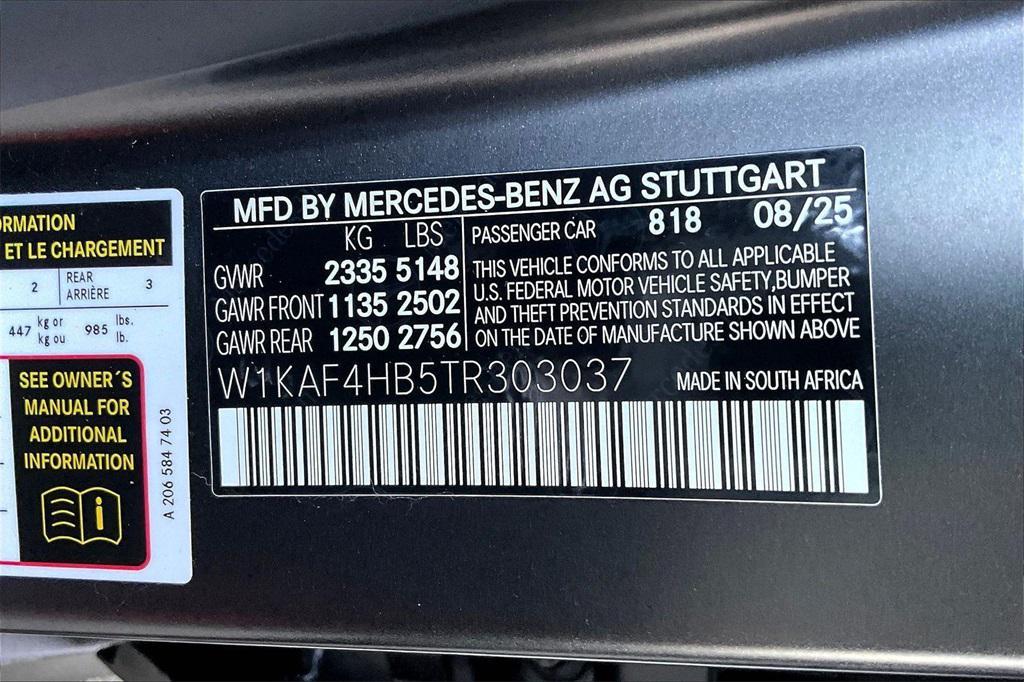 new 2026 Mercedes-Benz C-Class car, priced at $65,350