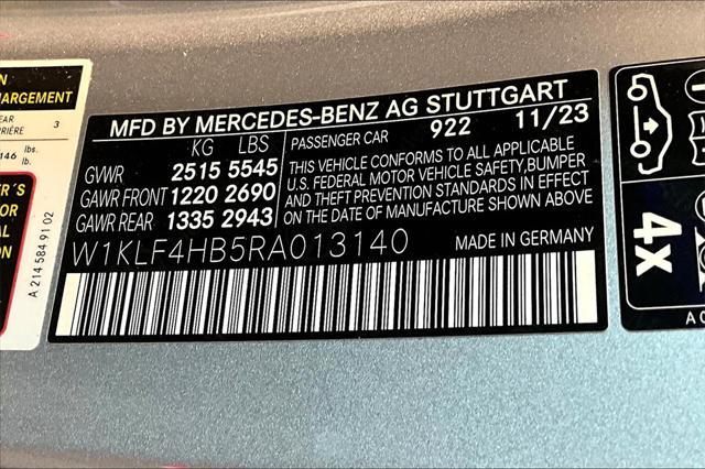 new 2024 Mercedes-Benz E-Class car, priced at $81,570