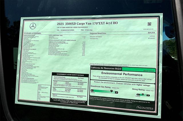 new 2025 Mercedes-Benz Sprinter 3500XD car, priced at $79,436