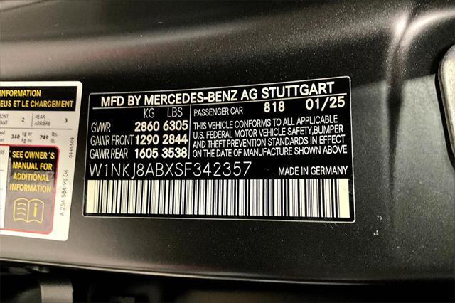 new 2025 Mercedes-Benz AMG GLC 63 car, priced at $118,460