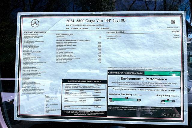 new 2024 Mercedes-Benz Sprinter 2500 car, priced at $57,083