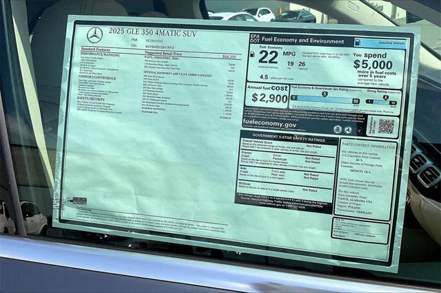 new 2025 Mercedes-Benz GLE 350 car, priced at $72,065