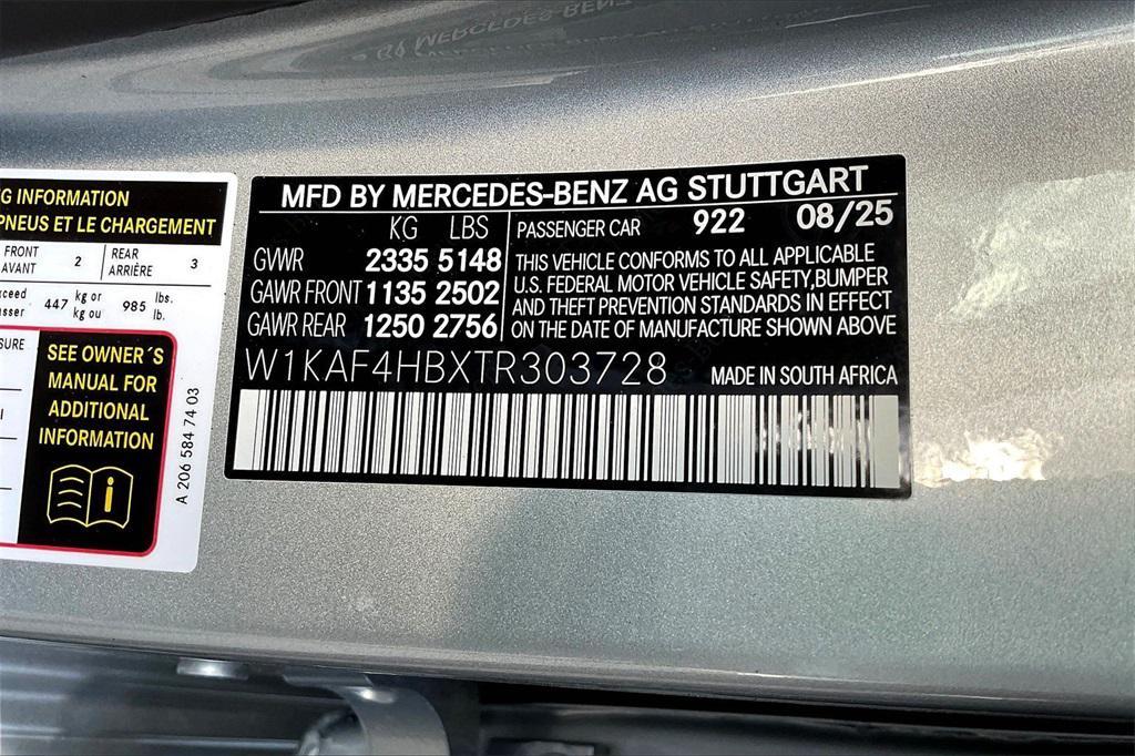 new 2026 Mercedes-Benz C-Class car, priced at $54,600