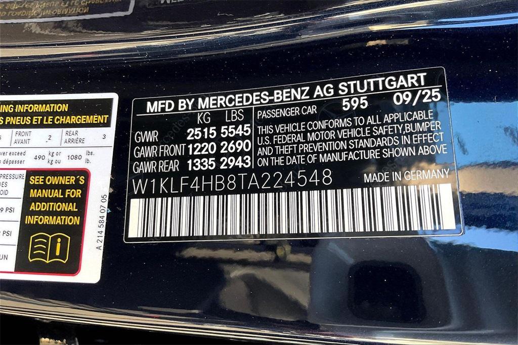 new 2026 Mercedes-Benz E-Class car, priced at $72,820