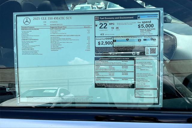 new 2025 Mercedes-Benz GLE 350 car, priced at $71,800