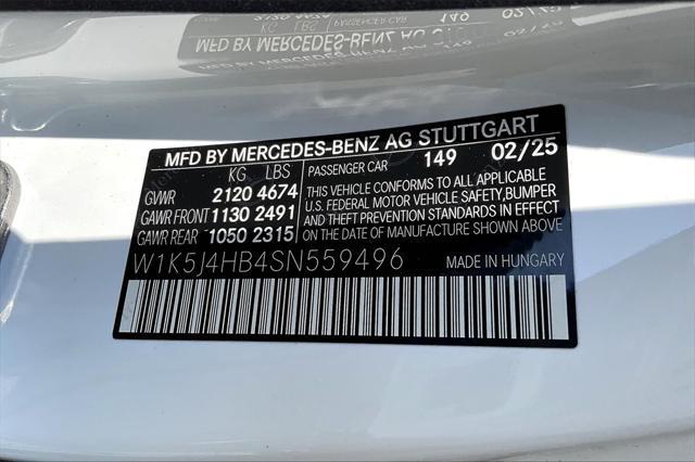 new 2025 Mercedes-Benz CLA 250 car, priced at $48,695