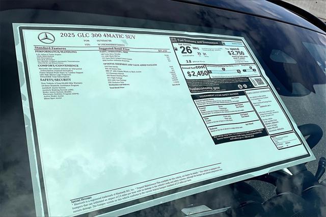 new 2025 Mercedes-Benz GLC 300 car, priced at $60,785