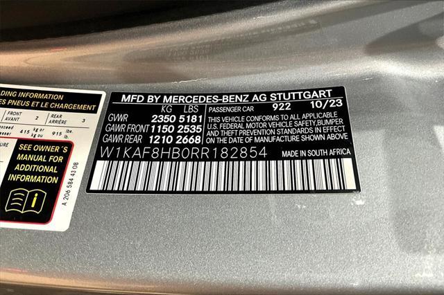 new 2024 Mercedes-Benz AMG C 43 car, priced at $67,540