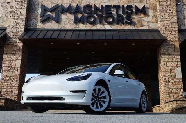 used 2022 Tesla Model 3 car, priced at $20,297