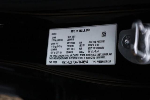 used 2023 Tesla Model 3 car, priced at $20,297
