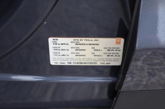 used 2020 Tesla Model X car, priced at $36,997