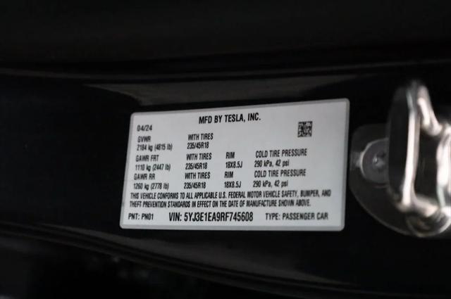 used 2024 Tesla Model 3 car, priced at $34,997