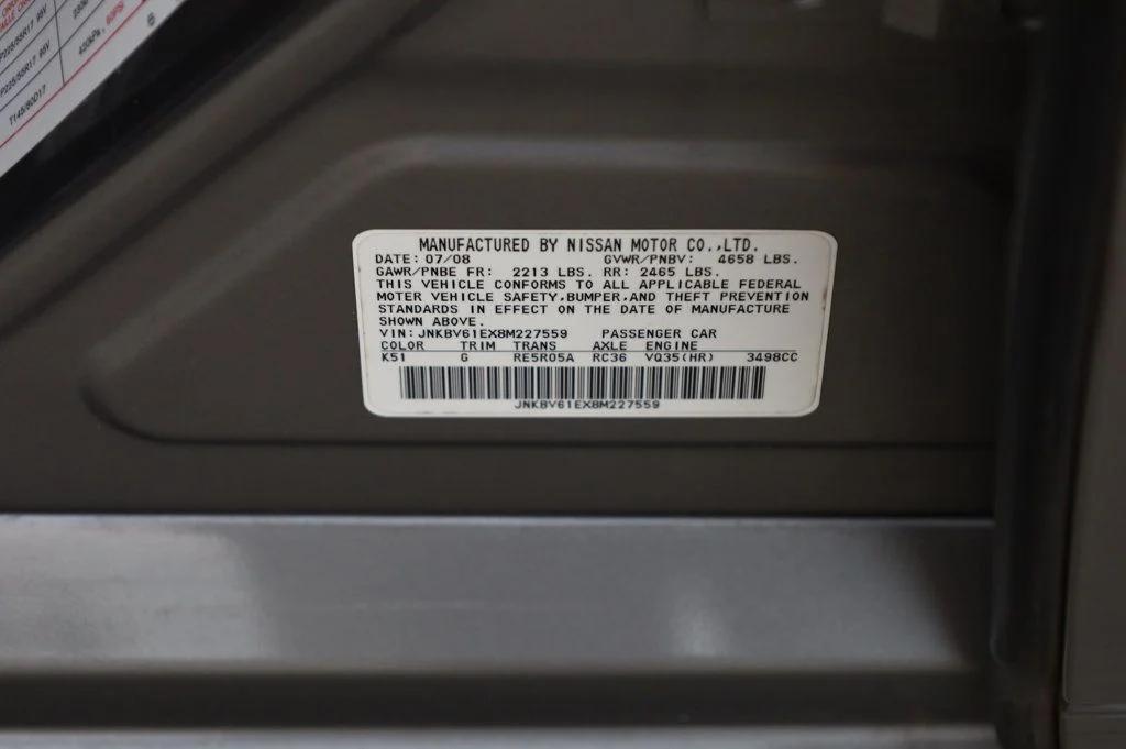 used 2008 INFINITI G35 car, priced at $6,997