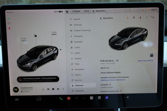 used 2018 Tesla Model 3 car, priced at $23,997