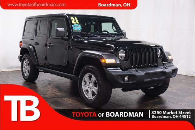 used 2021 Jeep Wrangler Unlimited car, priced at $28,550