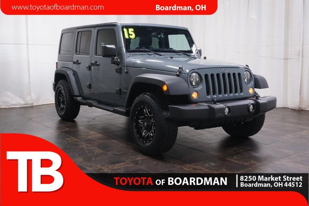 used 2015 Jeep Wrangler Unlimited car, priced at $20,550