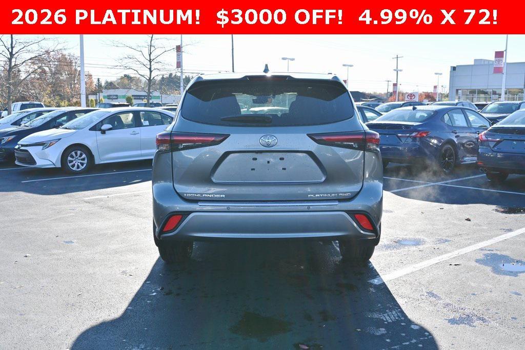new 2026 Toyota Highlander car, priced at $55,283