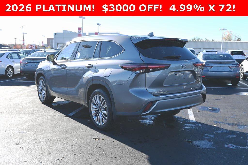 new 2026 Toyota Highlander car, priced at $55,283