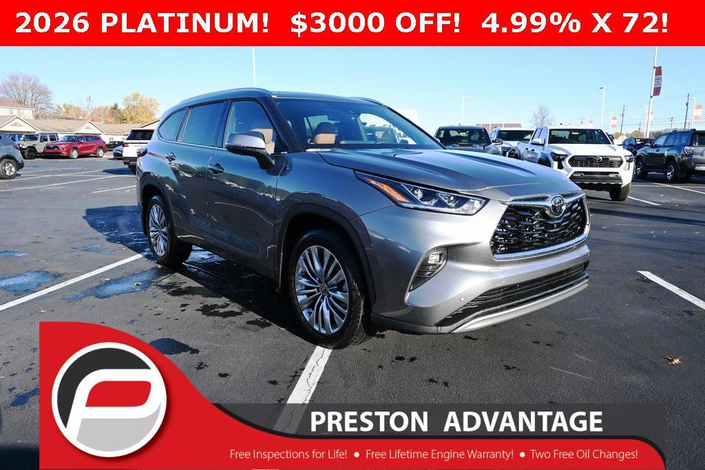 new 2026 Toyota Highlander car, priced at $55,283